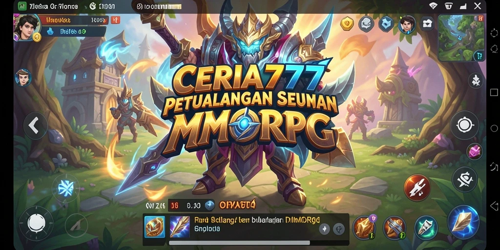 Tampilan gameplay seru dan menantang dalam CERIA777 MMORPG.