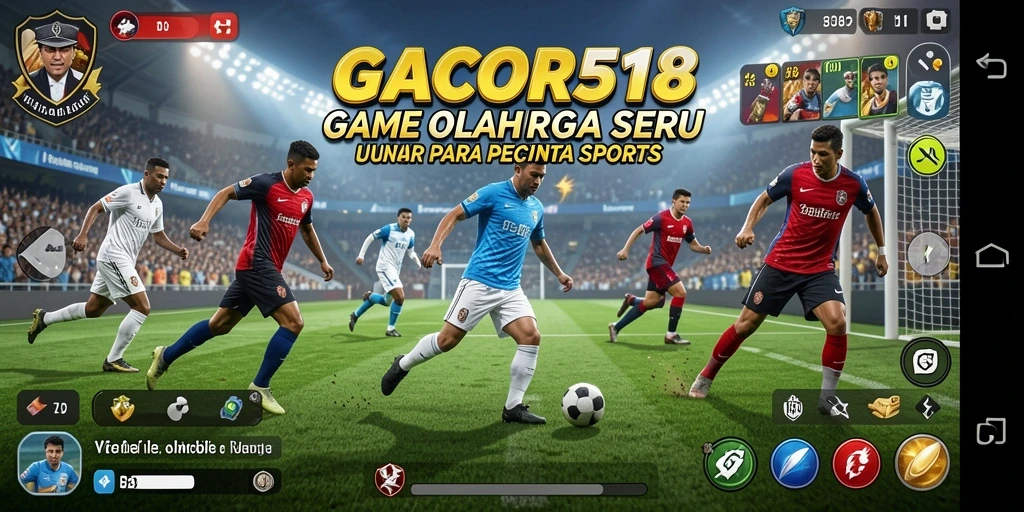 Tampilan gameplay GACOR518 yang mendebarkan di arena olahraga.