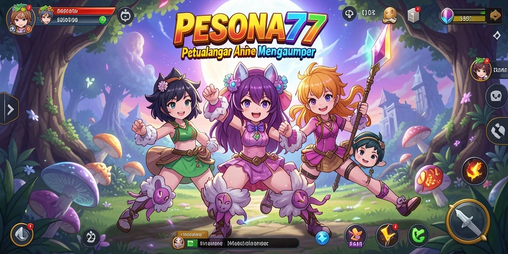 Screenshot PESONA77 menampilkan karakter anime dalam aksi yang mendebarkan.
