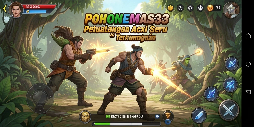 Tampilan gameplay seru dengan aksi yang mendebarkan di POHONEMAS33.