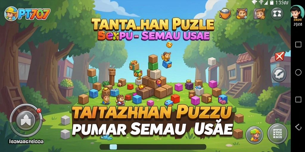Tampilan gameplay PT707 yang menantang dan seru saat menyelesaikan puzzle.