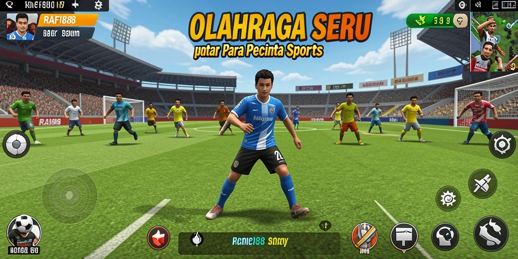 Tampilan gameplay RAFI88 yang penuh aksi dan seru dalam olahraga.