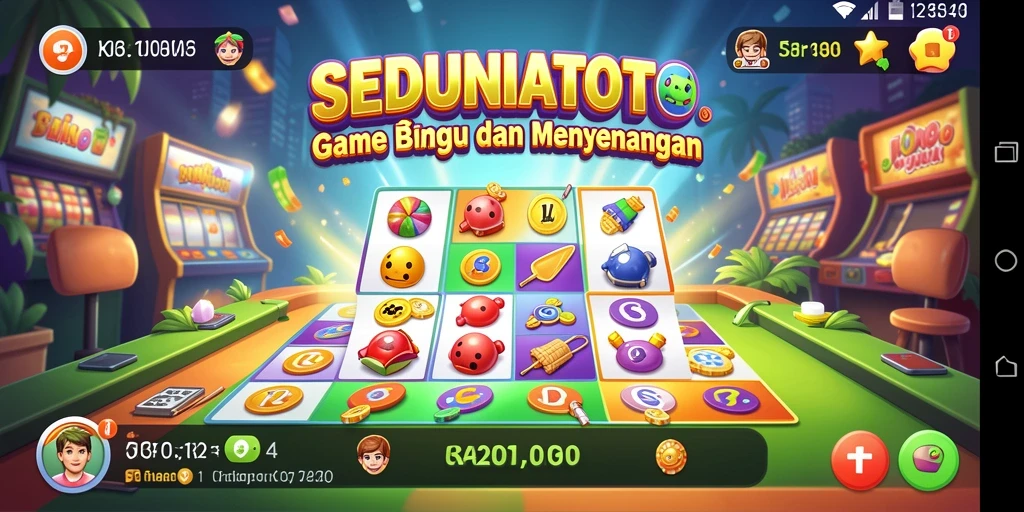 Tampilan gameplay Bingo yang menarik di SEDUNIATOTO.