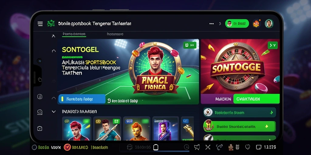 Screenshot utama SONTOGEL menampilkan antarmuka taruhan olahraga yang menarik.